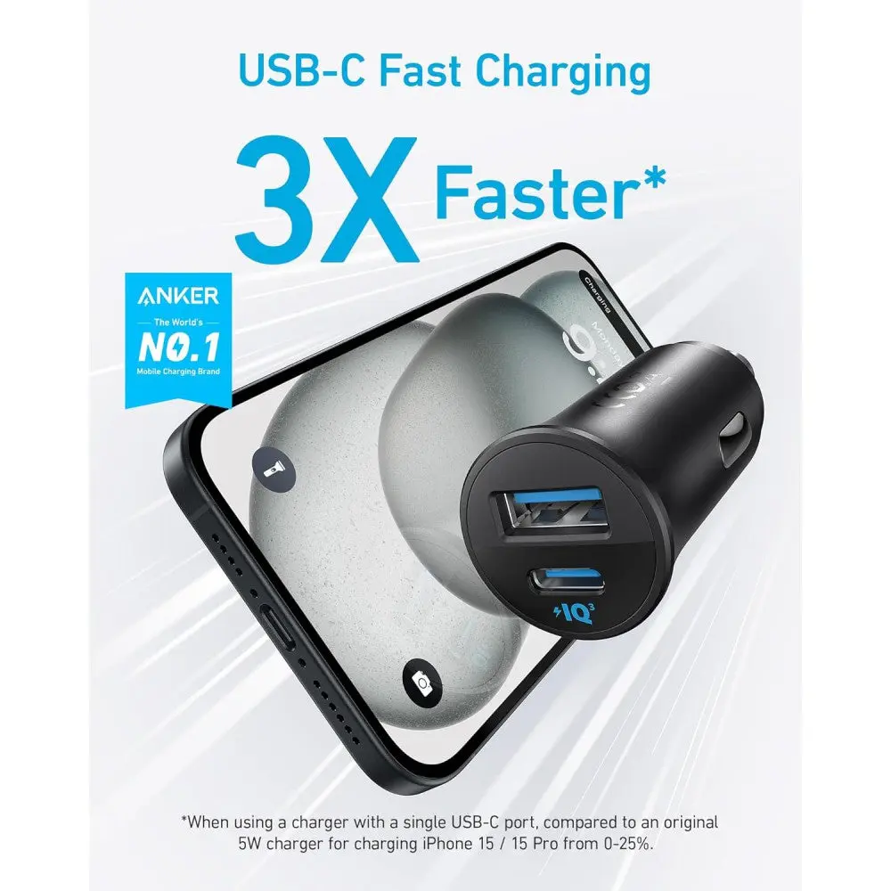 Chargeur voiture Anker PowerDrive 30W PPS USB-C Maroc